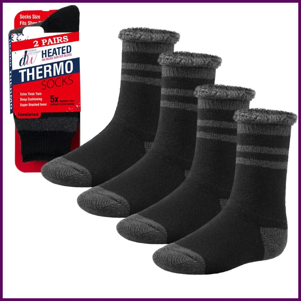 Warm Thermal Socks Extreme Cold Weather Insulated Fleece Lined Boot Socks
